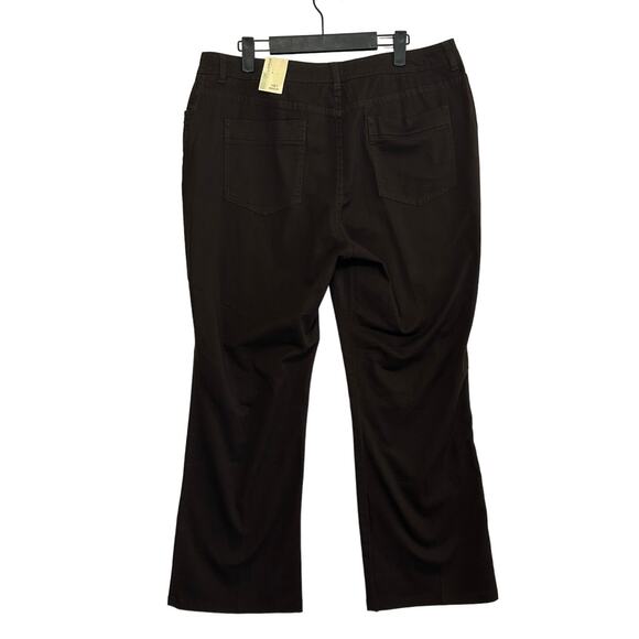 Chico's Additions Salera Twill Autumn Pant NWT Womens Sz 3 (L) Chocolate Stretch - Picture 2 of 5